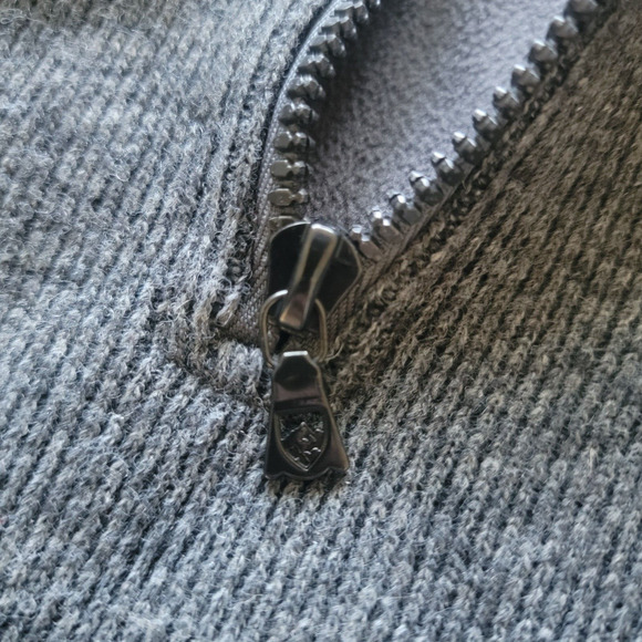 Kuhl 1/4 Zip ThermoKore Mens M Wool Blend Fleece Pullover Gray - Picture 11 of 14